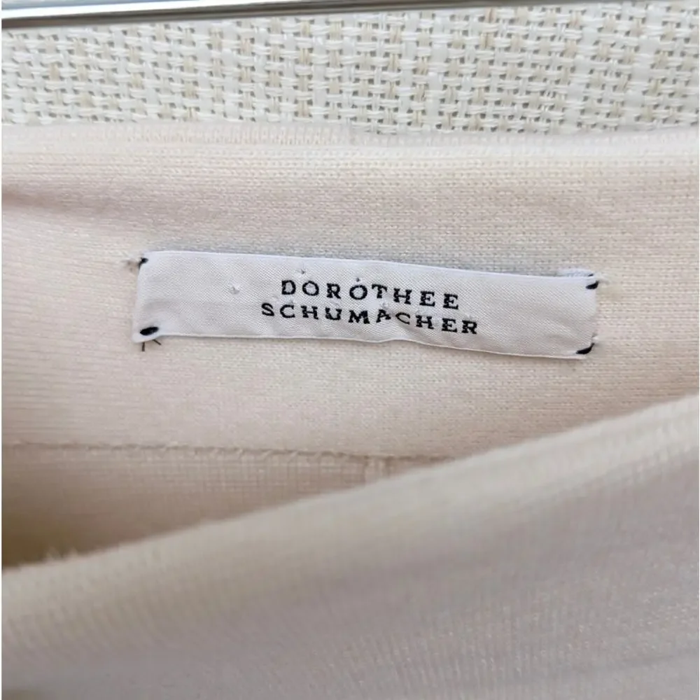 Dorothee Schumacher Look Sharp Cotton-blend Midi Skirt In Laeaea Lalm, size XS-S